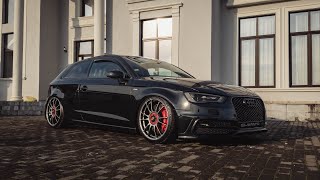 Audi A3 8V bagged on OZ Ultraleggera [upl. by Anaitak]