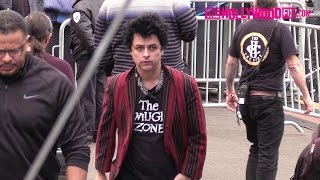 Green Day Hangs Out Backstage Before Soundcheck At Jimmy Kimmel Live 112116 [upl. by Kenimod]