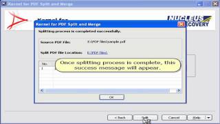 Split Large PDF File and Merge Multiple PDF Using Kernel for PDF Split and Merge [upl. by Cindra]