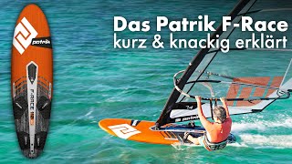 Patrik FRace Kompromisslose Freerace Performance  Windsurf Board Präsentation [upl. by Mohsen]