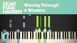 Dear Evan Hansen  Waving Through A Window Piano Tutorial [upl. by Akihsay]