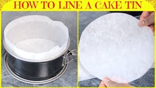 How to Line a Round Cake Tin Recipe  Tried and True Lining Baking Pan Tips [upl. by Eichman854]