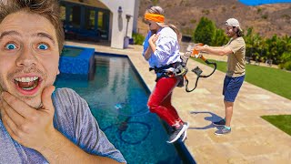 Bungee Jump Prank on Blindfolded Wife [upl. by Ennaer38]