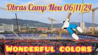 Camp Nou works 110624 🥹Wonderful colors😲 [upl. by Theta]