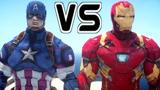 CAPTAIN AMERICA VS IRON MAN  EPIC SUPERHEROES BATTLE [upl. by Eimmelc]