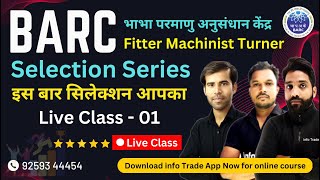 BARC Live Class  01  BARC Syllabus Fitter Machinist Turner for ITI Students Gear Term By Rajiv Sir [upl. by Enyamrahs136]