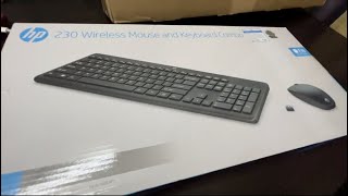 HP 230 Wireless Mouse amp Keyboard Combo Unboxing [upl. by Wershba]