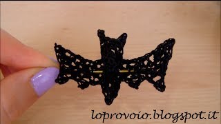 Tutorial Pipistrello alluncinetto  DIY Crochet Bat [upl. by Sholeen]