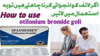 spasmomen otilonium bromide tablet 40mt uses benefits dosage and sied effect Urduotilonium bromide [upl. by Henni]