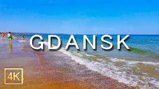 BALTIC SEA 🇵🇱 GDANSK  Walking along the sea beach 🌊 Poland  4K HDR 60FPS Gdańsk  MORZE BAŁTYCKIE [upl. by Aridaj]