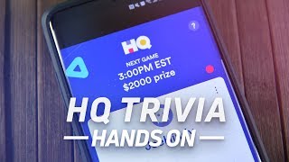 HQ Trivia for Android handson buggy but fun [upl. by Akienaj157]