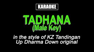 Karaoke  Tadhana Male Key  KZ Tandingan [upl. by Gavan138]