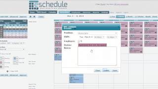 eSchedule Tutorial  Deleting Employee Shifts [upl. by Eislek930]