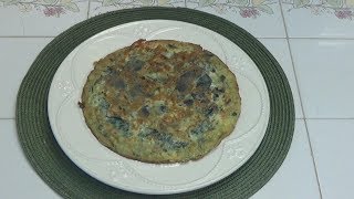 Torta española  omelette con papas moradas [upl. by Muiram]