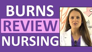 Burns Nursing Care Treatment Degrees Pathophysiology Management NCLEX Review [upl. by Ynnaffit]