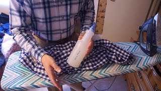 How To Iron And Starch A Dress Shirt [upl. by Sgninnej]