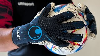 Uhlsport SPEED CONTACT SUPERGRIP BLUE EDITION Goalkeeper Gloves [upl. by Friedrich357]