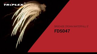 FAJERWERKI FD5047 BROCADE CROWN WATERFALL TRIPLEX FIREWORKS [upl. by Hezekiah]