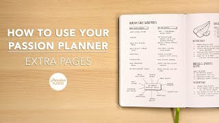 How To Use Your Passion Planner Extra Pages [upl. by Schwarz551]