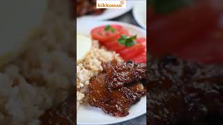 Tocilog with Kikkoman cooking kikkomansoysauce food recipe silogmeals tocino [upl. by Sky649]