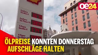 Ölpreise konnten Donnerstag Aufschläge halten [upl. by Aria]