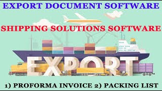 Export Document Software Export Management Software Shipping Software Garment Export Software [upl. by Shieh570]