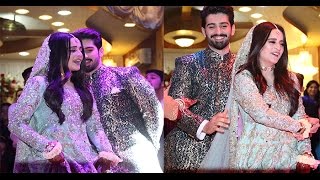 Aiman khan amp Muneeb beautiful Dance on engagemen Exclusive Video [upl. by Weinberg]