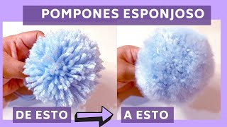 🧶Pompones MUY esponjosos SUPER FACIL🧶SUPER EASY VERY fluffy pompoms [upl. by Thapa]