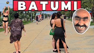 🇬🇪 4K HDR  Weather in Batumi Georgia  Beach line Promenade [upl. by Ryder]