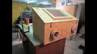 Sandstrahlkabine selber bauen  How to build a sandblasting box [upl. by Elita681]