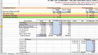 Startup Valuation and Dilution Calculator [upl. by Nhoj]