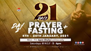 21 Days Prayer amp Fasting Day 02  05 January 2021  Winners Chapel Manchester [upl. by Ddej876]