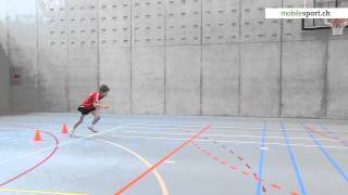 Leichtathletik  Tests 43 KastenWeitsprung  Niveau 4 U12U14 [upl. by Weisburgh]