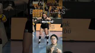 El entrenamiento secreto de Zehra la jugadora estrella del voleibol turco 🏐🔥🎥 zced [upl. by Ymmot101]