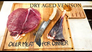 DRY AGED VENISON with GUGA FOODS Catch Clean Cook Deer Meat For Dinner [upl. by Heidi]