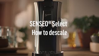 How to descale the SENSEO® Select Coffee pad machine [upl. by Kucik]