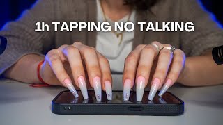 ASMR 1H of TAPPING NO TALKING  to STUDY WORK SLEEP [upl. by Berny908]