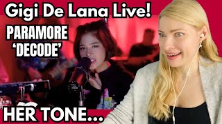 Vocal CoachMusician Reacts Gigi De Lana Decode Paramore  GG Vibes Cover  In Depth Analysis [upl. by Frohman]