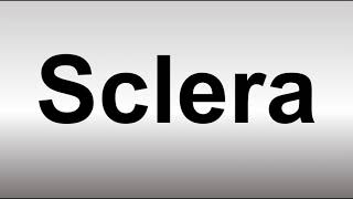 How to Pronounce Sclera [upl. by Hulbig]