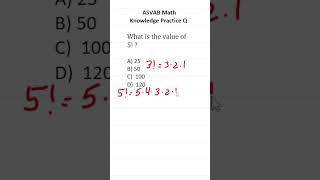 ASVABPiCAT Math Knowledge Practice Test Question Factorials acetheasvab with grammarhero [upl. by Nauqes]