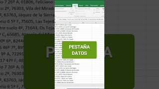 🟢Cómo convertir TEXTO A COLUMNAS en EXCEL en solo unos pocos clics excel exceltips exceltutorial [upl. by Acysej]