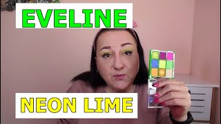 Eveline TEST nowej palety cieni o nazwie NEON LIME Przetestowałam każdy cień 3 makijaże [upl. by Eiten]