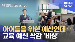 교육 예산 삭감 비상감액 추경 준비 20231024뉴스데스크울산MBC [upl. by Eleynad762]