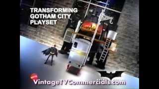 Batman Begins  Transforming Gotham City Set  Batmobile  Toy Commercial  Mattel [upl. by Atinal]