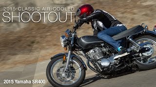 2015 Yamaha SR400  Classic Bike Shootout Part 3  MotoUSA [upl. by Tema]