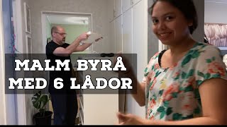 MALM Byrå med 6 lådor [upl. by Ursula]