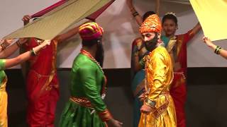 Chatrapati Shivaji Maharaj Powada 7th Std Annual Function 201718 [upl. by Olbap904]