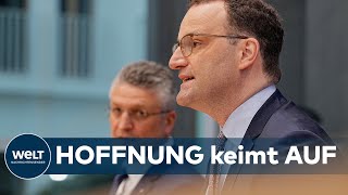 HOHE ERWARTUNG Spahn  Entwicklung für CoronaSommer zeigt sich in kommenden Wochen  WELT Dokument [upl. by Akaenahs]