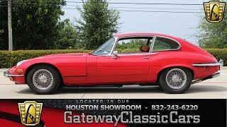 1972 Jaguar XKE Gateway Classic Cars 1054 Houston Showroom [upl. by Althee]