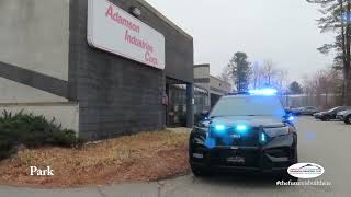 2021 Ford Police Interceptor Utility with Federal Signal Pathfinder and Valor lightbar [upl. by Gnil199]